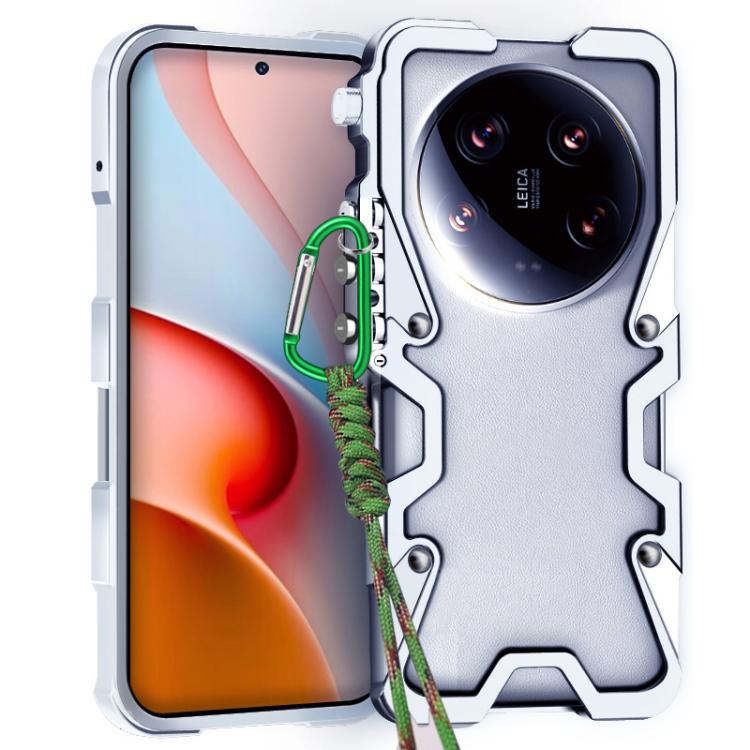 Trigger Design Hollow Metal Frame Phone Case with Lanyard, For Xiaomi 17 Max 5G, For Xiaomi 17T Pro 5G, For Xiaomi 17T 5G, For Xiaomi Poco X8 Pro Max 5G, For Xiaomi Poco X8 Pro 5G, For Xiaomi Poco M8 Pro 5G, For Xiaomi Poco M8 5G, For Xiaomi 17 Ultra  ...