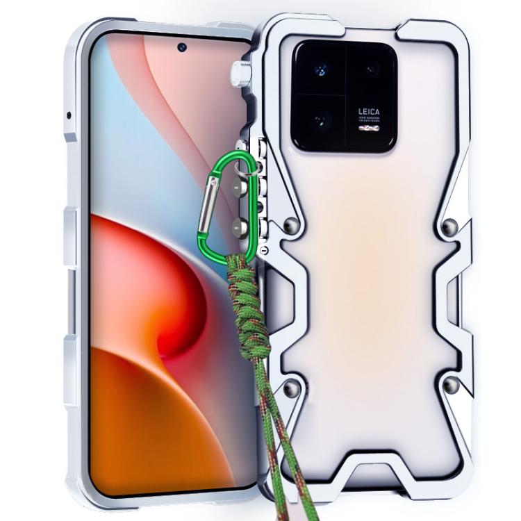 Trigger Design Hollow Metal Frame Phone Case with Lanyard, For Xiaomi 17 Max 5G, For Xiaomi 17T Pro 5G, For Xiaomi 17T 5G, For Xiaomi Poco X8 Pro Max 5G, For Xiaomi Poco X8 Pro 5G, For Xiaomi Poco M8 Pro 5G, For Xiaomi Poco M8 5G, For Xiaomi 17 Ultra  ...
