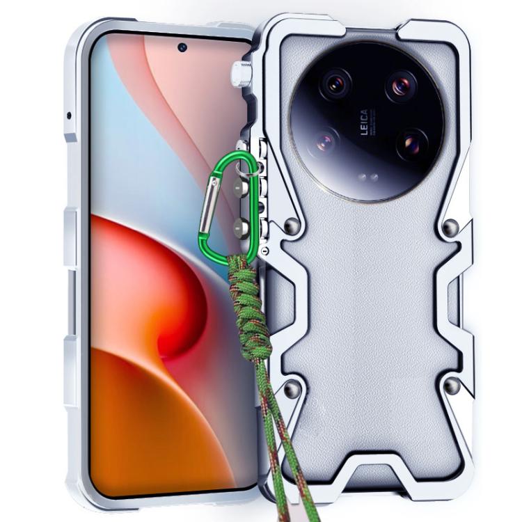 Trigger Design Hollow Metal Frame Phone Case with Lanyard, For Xiaomi 17 Max 5G, For Xiaomi 17T Pro 5G, For Xiaomi 17T 5G, For Xiaomi Poco X8 Pro Max 5G, For Xiaomi Poco X8 Pro 5G, For Xiaomi Poco M8 Pro 5G, For Xiaomi Poco M8 5G, For Xiaomi 17 Ultra  ...