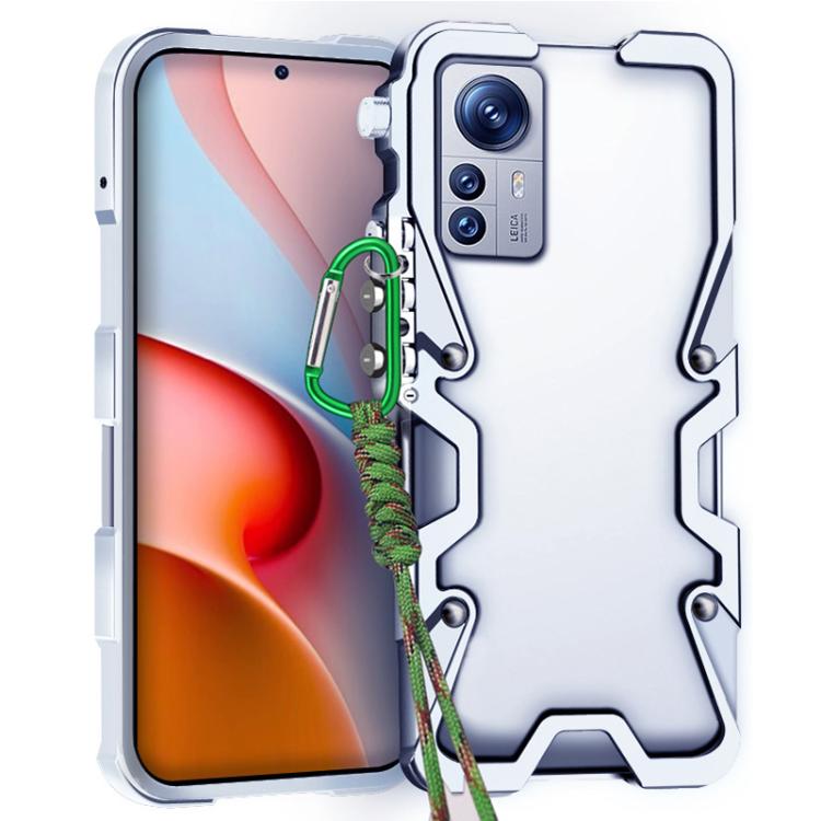 Trigger Design Hollow Metal Frame Phone Case with Lanyard, For Xiaomi 12T, For Xiaomi 12S Pro, For Xiaomi 12 Lite, For Xiaomi 12 Pro, For Xiaomi 11T Pro, For Xiaomi 11T, For Xiaomi Mi 11