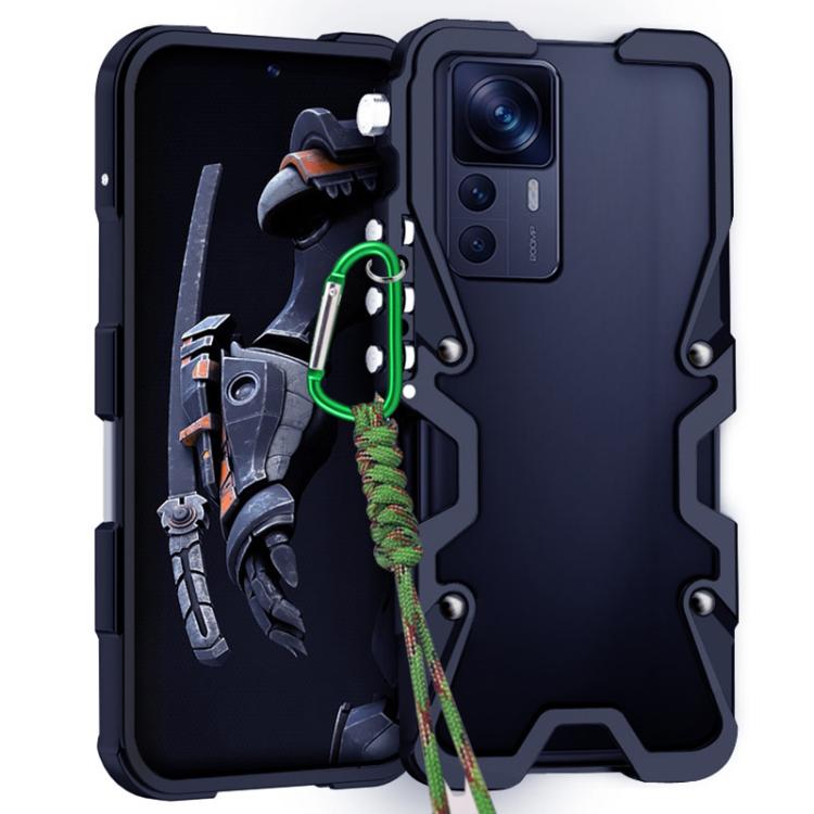 Trigger Design Hollow Metal Frame Phone Case with Lanyard, For Xiaomi 12T, For Xiaomi 12S Pro, For Xiaomi 12 Lite, For Xiaomi 12 Pro, For Xiaomi 11T Pro, For Xiaomi 11T, For Xiaomi Mi 11
