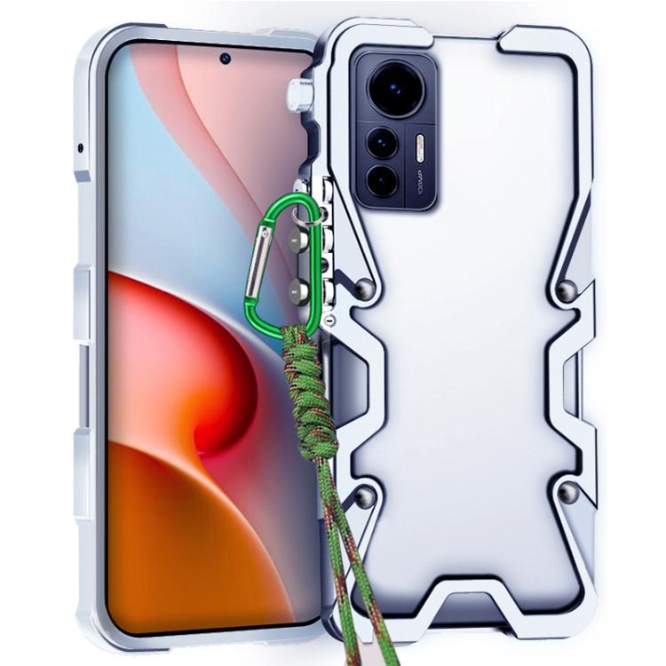 Trigger Design Hollow Metal Frame Phone Case with Lanyard, For Xiaomi 12T, For Xiaomi 12S Pro, For Xiaomi 12 Lite, For Xiaomi 12 Pro, For Xiaomi 11T Pro, For Xiaomi 11T, For Xiaomi Mi 11