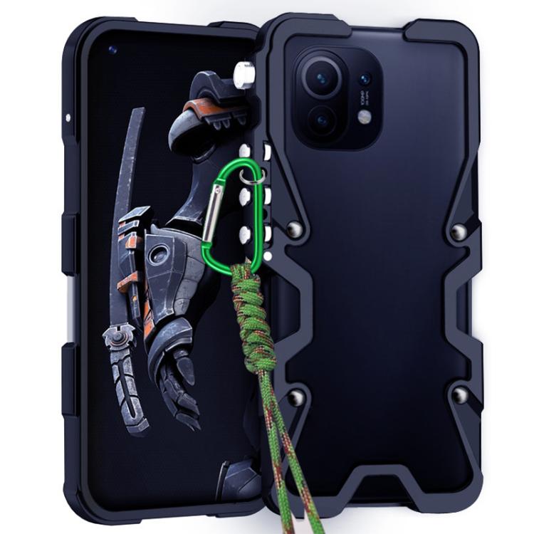 Trigger Design Hollow Metal Frame Phone Case with Lanyard, For Xiaomi 12T, For Xiaomi 12S Pro, For Xiaomi 12 Lite, For Xiaomi 12 Pro, For Xiaomi 11T Pro, For Xiaomi 11T, For Xiaomi Mi 11