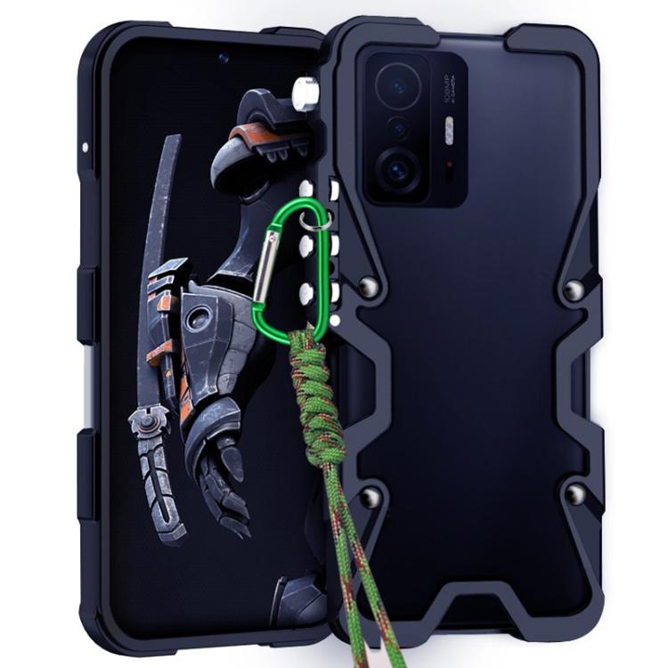 Trigger Design Hollow Metal Frame Phone Case with Lanyard, For Xiaomi 12T, For Xiaomi 12S Pro, For Xiaomi 12 Lite, For Xiaomi 12 Pro, For Xiaomi 11T Pro, For Xiaomi 11T, For Xiaomi Mi 11