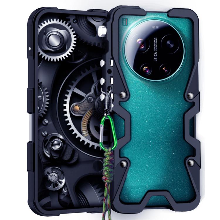 Trigger Design Hollow Metal Frame Phone Case with Lanyard, For Xiaomi 17 Max 5G, For Xiaomi 17T Pro 5G, For Xiaomi 17T 5G, For Xiaomi Poco X8 Pro Max 5G, For Xiaomi Poco X8 Pro 5G, For Xiaomi Poco M8 Pro 5G, For Xiaomi Poco M8 5G, For Xiaomi 17 Ultra  ...