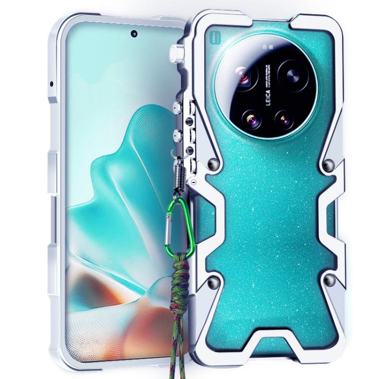 Trigger Design Hollow Metal Frame Phone Case with Lanyard, For Xiaomi 17 Max 5G, For Xiaomi 17T Pro 5G, For Xiaomi 17T 5G, For Xiaomi Poco X8 Pro Max 5G, For Xiaomi Poco X8 Pro 5G, For Xiaomi Poco M8 Pro 5G, For Xiaomi Poco M8 5G, For Xiaomi 17 Ultra  ...