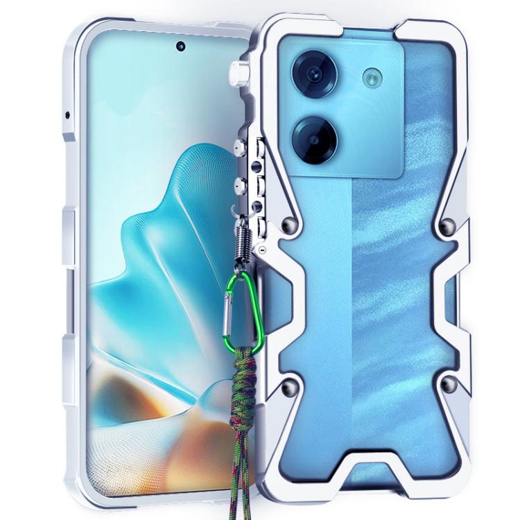 Trigger Design Hollow Metal Frame Phone Case with Lanyard, For Xiaomi 17 Max 5G, For Xiaomi 17T Pro 5G, For Xiaomi 17T 5G, For Xiaomi Poco X8 Pro Max 5G, For Xiaomi Poco X8 Pro 5G, For Xiaomi Poco M8 Pro 5G, For Xiaomi Poco M8 5G, For Xiaomi 17 Ultra  ...