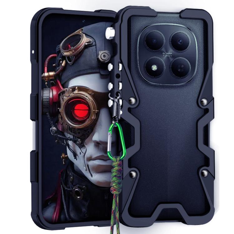 Trigger Design Hollow Metal Frame Phone Case with Lanyard, For Xiaomi 17 Max 5G, For Xiaomi 17T Pro 5G, For Xiaomi 17T 5G, For Xiaomi Poco X8 Pro Max 5G, For Xiaomi Poco X8 Pro 5G, For Xiaomi Poco M8 Pro 5G, For Xiaomi Poco M8 5G, For Xiaomi 17 Ultra  ...