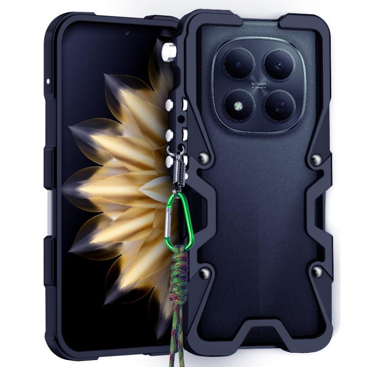 Trigger Design Hollow Metal Frame Phone Case with Lanyard, For Xiaomi 17 Max 5G, For Xiaomi 17T Pro 5G, For Xiaomi 17T 5G, For Xiaomi Poco X8 Pro Max 5G, For Xiaomi Poco X8 Pro 5G, For Xiaomi Poco M8 Pro 5G, For Xiaomi Poco M8 5G, For Xiaomi 17 Ultra  ...