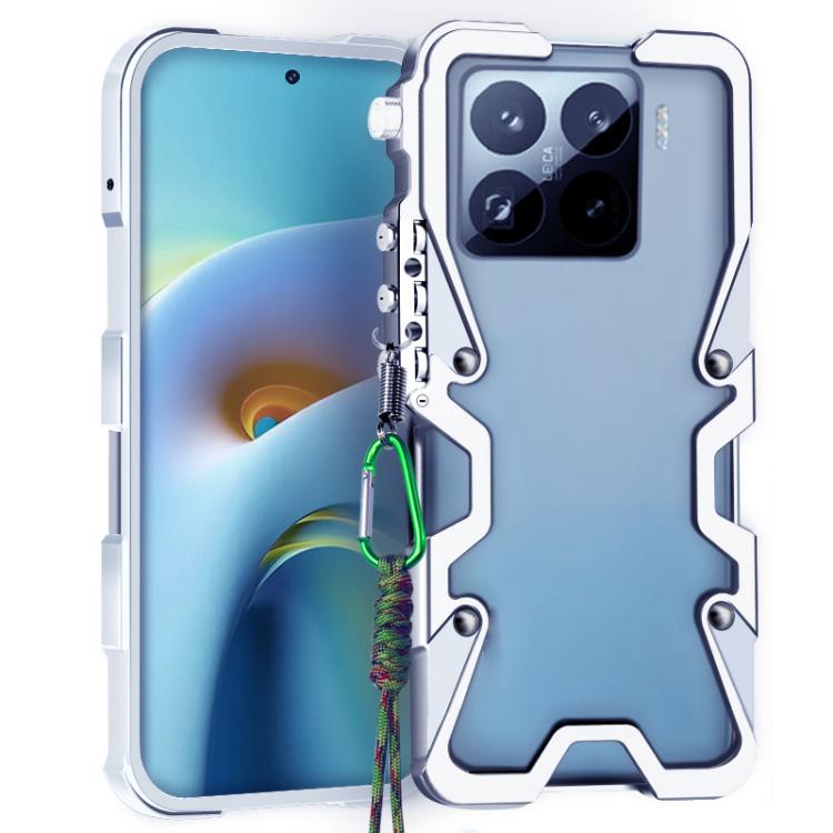 Trigger Design Hollow Metal Frame Phone Case with Lanyard, For Xiaomi 17 Max 5G, For Xiaomi 17T Pro 5G, For Xiaomi 17T 5G, For Xiaomi Poco X8 Pro Max 5G, For Xiaomi Poco X8 Pro 5G, For Xiaomi Poco M8 Pro 5G, For Xiaomi Poco M8 5G, For Xiaomi 17 Ultra  ...