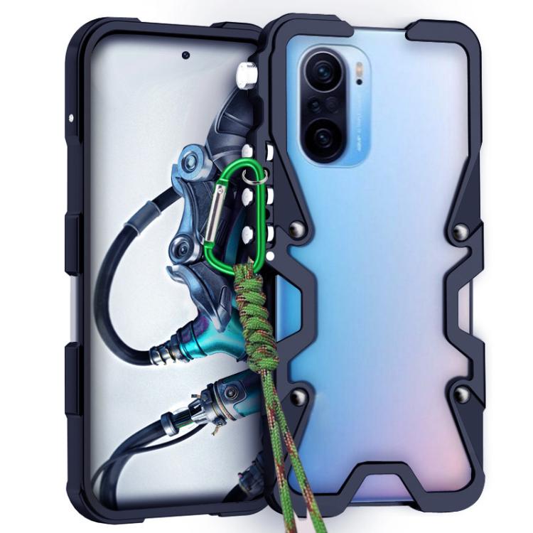 Trigger Design Hollow Metal Frame Phone Case with Lanyard, For Redmi K90 Pro Max / Poco F8 Ultra 5G, For Redmi K90 / Poco F8 Pro 5G, For Redmi Turbo 4 Pro, For Redmi Turbo 4, For Redmi K80 Pro, For Redmi K80, For Redmi K70 Ultra                        ...