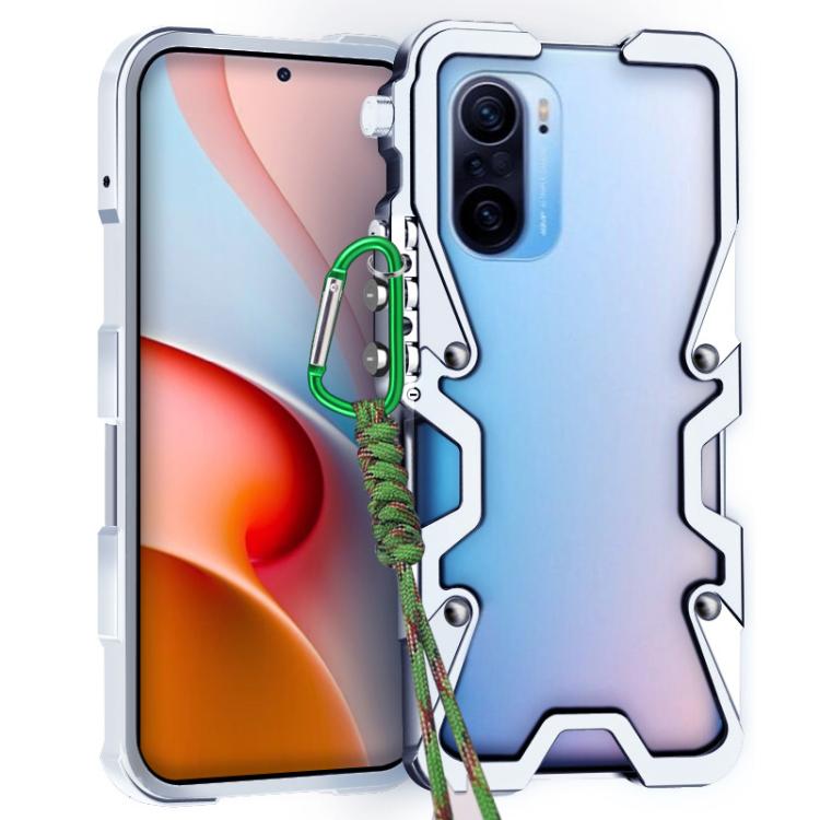 Trigger Design Hollow Metal Frame Phone Case with Lanyard, For Redmi K90 Pro Max / Poco F8 Ultra 5G, For Redmi K90 / Poco F8 Pro 5G, For Redmi Turbo 4 Pro, For Redmi Turbo 4, For Redmi K80 Pro, For Redmi K80, For Redmi K70 Ultra                        ...