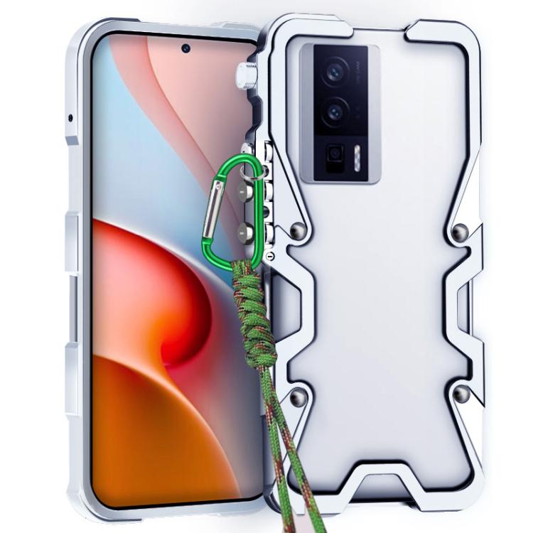 Trigger Design Hollow Metal Frame Phone Case with Lanyard, For Redmi K90 Pro Max / Poco F8 Ultra 5G, For Redmi K90 / Poco F8 Pro 5G, For Redmi Turbo 4 Pro, For Redmi Turbo 4, For Redmi K80 Pro, For Redmi K80, For Redmi K70 Ultra                        ...