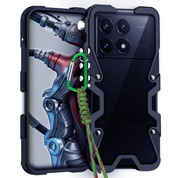 Trigger Design Hollow Metal Frame Phone Case with Lanyard, For Redmi K90 Pro Max / Poco F8 Ultra 5G, For Redmi K90 / Poco F8 Pro 5G, For Redmi Turbo 4 Pro, For Redmi Turbo 4, For Redmi K80 Pro, For Redmi K80, For Redmi K70 Ultra                        ...