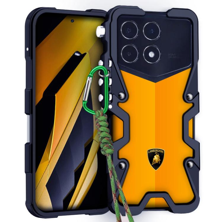 Trigger Design Hollow Metal Frame Phone Case with Lanyard, For Redmi K90 Pro Max / Poco F8 Ultra 5G, For Redmi K90 / Poco F8 Pro 5G, For Redmi Turbo 4 Pro, For Redmi Turbo 4, For Redmi K80 Pro, For Redmi K80, For Redmi K70 Ultra                        ...