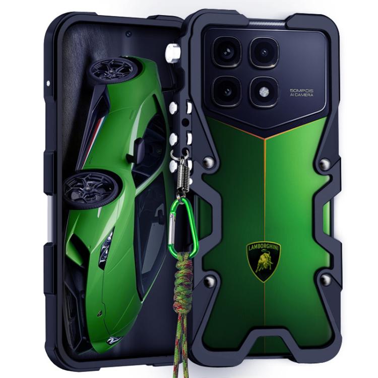 Trigger Design Hollow Metal Frame Phone Case with Lanyard, For Redmi K90 Pro Max / Poco F8 Ultra 5G, For Redmi K90 / Poco F8 Pro 5G, For Redmi Turbo 4 Pro, For Redmi Turbo 4, For Redmi K80 Pro, For Redmi K80, For Redmi K70 Ultra                        ...