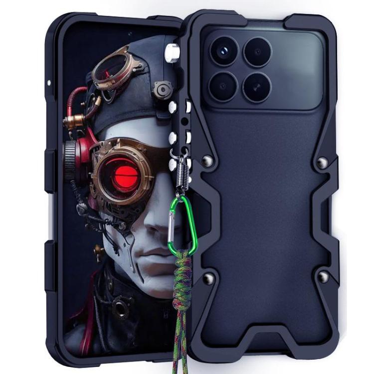 Trigger Design Hollow Metal Frame Phone Case with Lanyard, For Redmi K90 Pro Max / Poco F8 Ultra 5G, For Redmi K90 / Poco F8 Pro 5G, For Redmi Turbo 4 Pro, For Redmi Turbo 4, For Redmi K80 Pro, For Redmi K80, For Redmi K70 Ultra                        ...