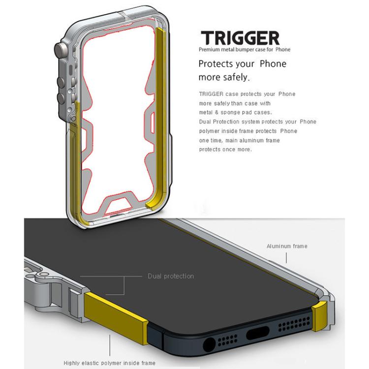 Trigger Design Hollow Metal Frame Phone Case with Lanyard, For Redmi K90 Pro Max / Poco F8 Ultra 5G, For Redmi K90 / Poco F8 Pro 5G, For Redmi Turbo 4 Pro, For Redmi Turbo 4, For Redmi K80 Pro, For Redmi K80, For Redmi K70 Ultra                        ...