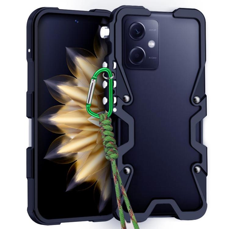 Trigger Design Hollow Metal Frame Phone Case with Lanyard, For Redmi Turbo 5 Max / Poco X8 Pro Max 5G, For Redmi Turbo 5 / Poco X8 Pro 5G, For Redmi Note 15 4G Global 164mm, For Redmi Note 15 Pro 4G Global 163.2mm, For Redmi Note 15 Pro+ 5G Global 163....