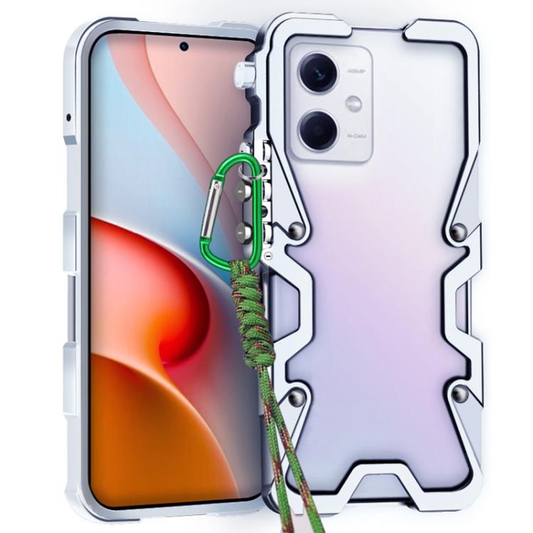 Trigger Design Hollow Metal Frame Phone Case with Lanyard, For Redmi Turbo 5 Max / Poco X8 Pro Max 5G, For Redmi Turbo 5 / Poco X8 Pro 5G, For Redmi Note 15 4G Global 164mm, For Redmi Note 15 Pro 4G Global 163.2mm, For Redmi Note 15 Pro+ 5G Global 163....