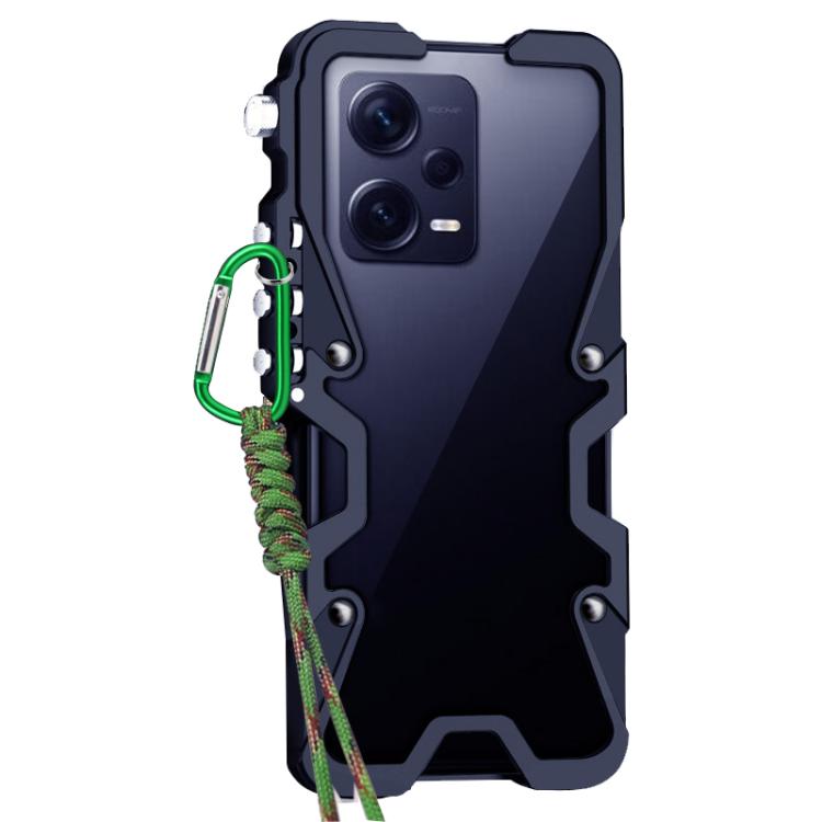Trigger Design Hollow Metal Frame Phone Case with Lanyard, For Redmi Note 12 Pro 5G Global, For Redmi Note 12 5G Global, For Redmi Note 12 Pro Speed