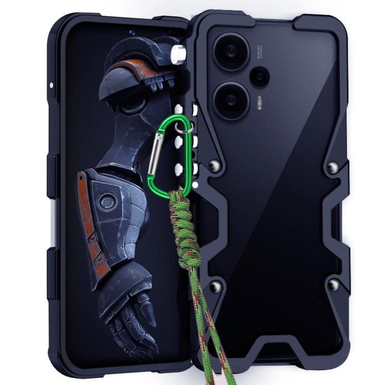 Trigger Design Hollow Metal Frame Phone Case with Lanyard, For Redmi Turbo 5 Max / Poco X8 Pro Max 5G, For Redmi Turbo 5 / Poco X8 Pro 5G, For Redmi Note 15 4G Global 164mm, For Redmi Note 15 Pro 4G Global 163.2mm, For Redmi Note 15 Pro+ 5G Global 163....