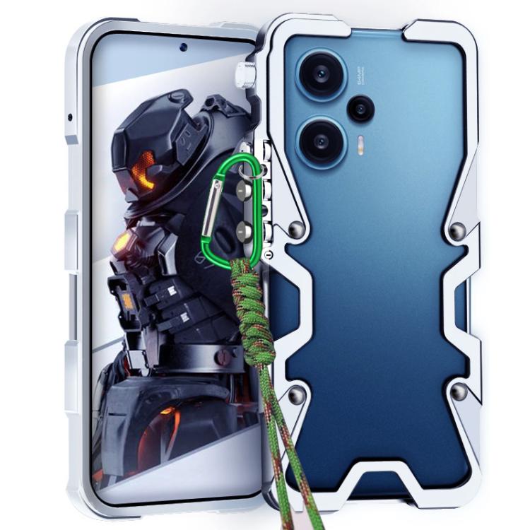 Trigger Design Hollow Metal Frame Phone Case with Lanyard, For Redmi Turbo 5 Max / Poco X8 Pro Max 5G, For Redmi Turbo 5 / Poco X8 Pro 5G, For Redmi Note 15 4G Global 164mm, For Redmi Note 15 Pro 4G Global 163.2mm, For Redmi Note 15 Pro+ 5G Global 163....