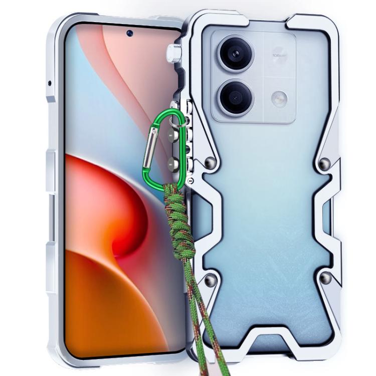 Trigger Design Hollow Metal Frame Phone Case with Lanyard, For Redmi Turbo 5 Max / Poco X8 Pro Max 5G, For Redmi Turbo 5 / Poco X8 Pro 5G, For Redmi Note 15 4G Global 164mm, For Redmi Note 15 Pro 4G Global 163.2mm, For Redmi Note 15 Pro+ 5G Global 163....