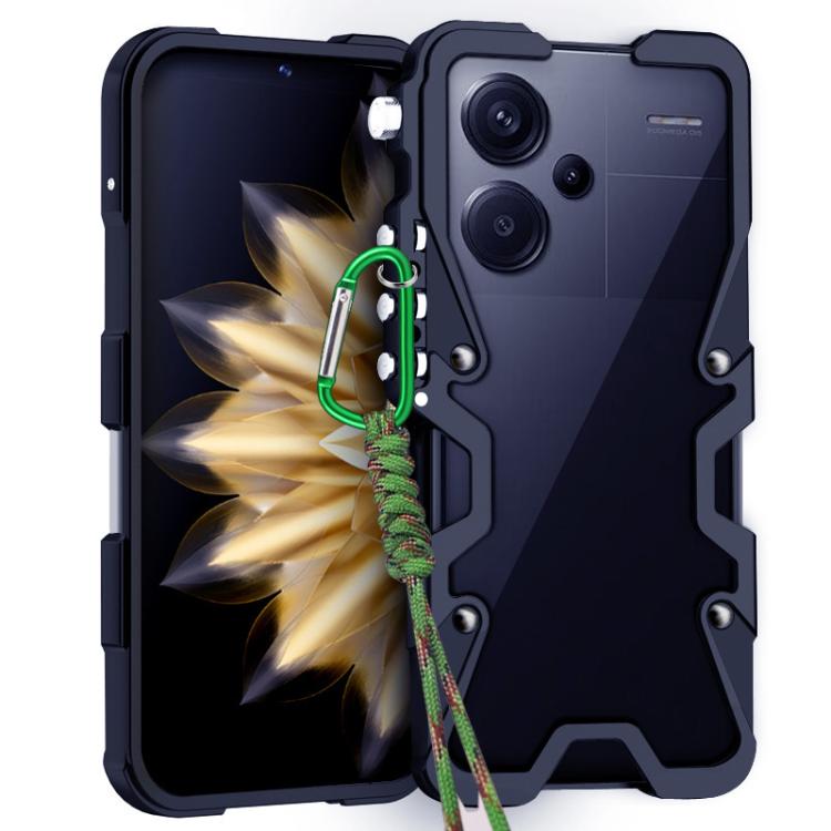 Trigger Design Hollow Metal Frame Phone Case with Lanyard, For Redmi Turbo 5 Max / Poco X8 Pro Max 5G, For Redmi Turbo 5 / Poco X8 Pro 5G, For Redmi Note 15 4G Global 164mm, For Redmi Note 15 Pro 4G Global 163.2mm, For Redmi Note 15 Pro+ 5G Global 163....