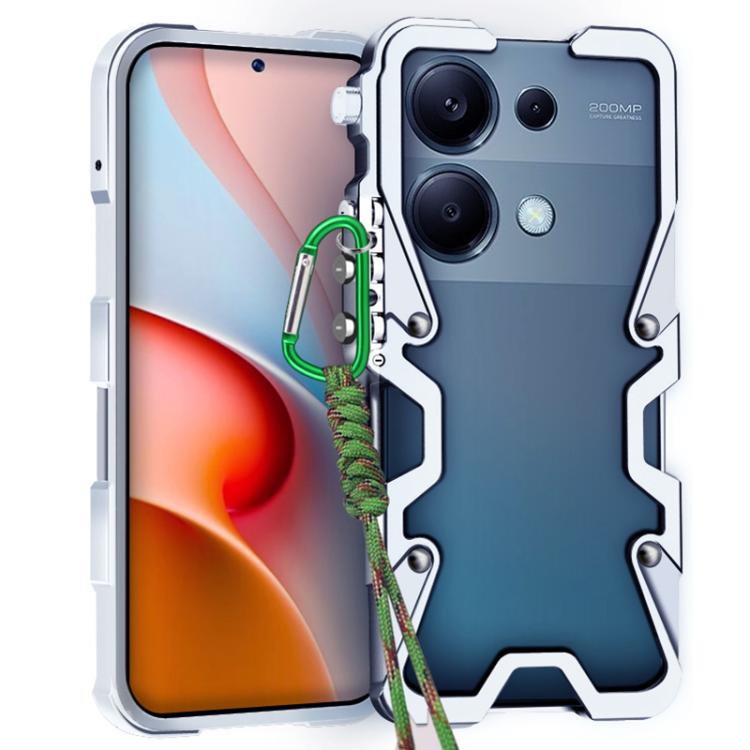 Trigger Design Hollow Metal Frame Phone Case with Lanyard, For Redmi Turbo 5 Max / Poco X8 Pro Max 5G, For Redmi Turbo 5 / Poco X8 Pro 5G, For Redmi Note 15 4G Global 164mm, For Redmi Note 15 Pro 4G Global 163.2mm, For Redmi Note 15 Pro+ 5G Global 163....