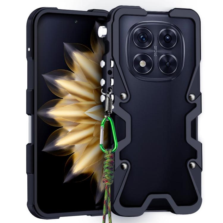 Trigger Design Hollow Metal Frame Phone Case with Lanyard, For Redmi Turbo 5 Max / Poco X8 Pro Max 5G, For Redmi Turbo 5 / Poco X8 Pro 5G, For Redmi Note 15 4G Global 164mm, For Redmi Note 15 Pro 4G Global 163.2mm, For Redmi Note 15 Pro+ 5G Global 163....