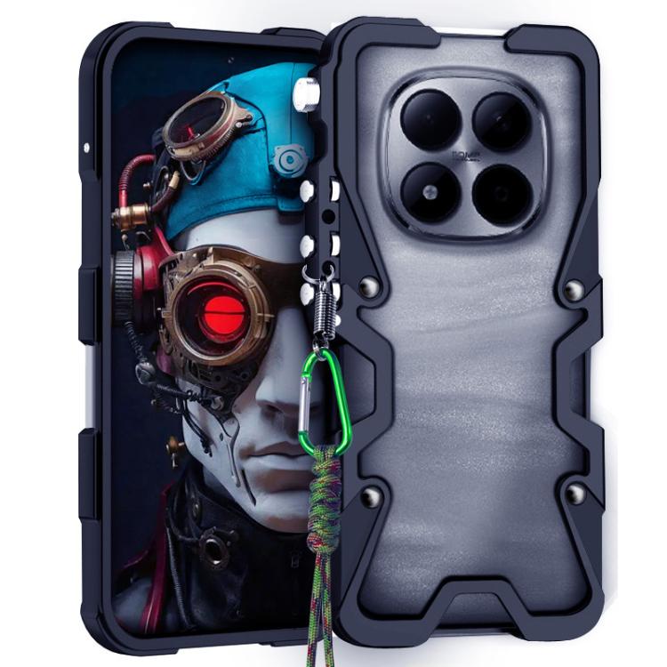 Trigger Design Hollow Metal Frame Phone Case with Lanyard, For Redmi Turbo 5 Max / Poco X8 Pro Max 5G, For Redmi Turbo 5 / Poco X8 Pro 5G, For Redmi Note 15 4G Global 164mm, For Redmi Note 15 Pro 4G Global 163.2mm, For Redmi Note 15 Pro+ 5G Global 163....