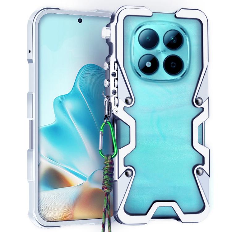 Trigger Design Hollow Metal Frame Phone Case with Lanyard, For Redmi Turbo 5 Max / Poco X8 Pro Max 5G, For Redmi Turbo 5 / Poco X8 Pro 5G, For Redmi Note 15 4G Global 164mm, For Redmi Note 15 Pro 4G Global 163.2mm, For Redmi Note 15 Pro+ 5G Global 163....