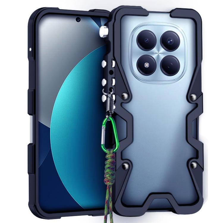 Trigger Design Hollow Metal Frame Phone Case with Lanyard, For Redmi Turbo 5 Max / Poco X8 Pro Max 5G, For Redmi Turbo 5 / Poco X8 Pro 5G, For Redmi Note 15 4G Global 164mm, For Redmi Note 15 Pro 4G Global 163.2mm, For Redmi Note 15 Pro+ 5G Global 163....