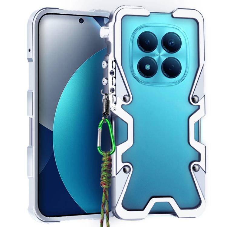 Trigger Design Hollow Metal Frame Phone Case with Lanyard, For Redmi Turbo 5 Max / Poco X8 Pro Max 5G, For Redmi Turbo 5 / Poco X8 Pro 5G, For Redmi Note 15 4G Global 164mm, For Redmi Note 15 Pro 4G Global 163.2mm, For Redmi Note 15 Pro+ 5G Global 163....