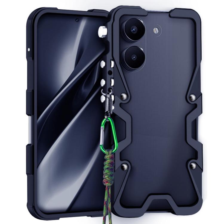 Trigger Design Hollow Metal Frame Phone Case with Lanyard, For Redmi Turbo 5 Max / Poco X8 Pro Max 5G, For Redmi Turbo 5 / Poco X8 Pro 5G, For Redmi Note 15 4G Global 164mm, For Redmi Note 15 Pro 4G Global 163.2mm, For Redmi Note 15 Pro+ 5G Global 163....
