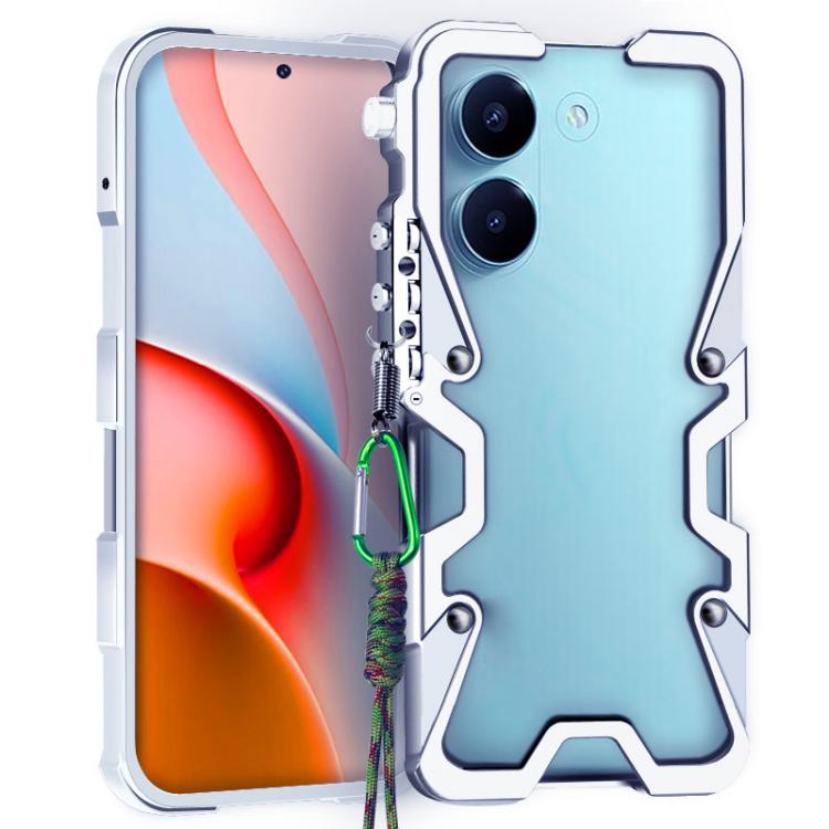 Trigger Design Hollow Metal Frame Phone Case with Lanyard, For Redmi Turbo 5 Max / Poco X8 Pro Max 5G, For Redmi Turbo 5 / Poco X8 Pro 5G, For Redmi Note 15 4G Global 164mm, For Redmi Note 15 Pro 4G Global 163.2mm, For Redmi Note 15 Pro+ 5G Global 163....