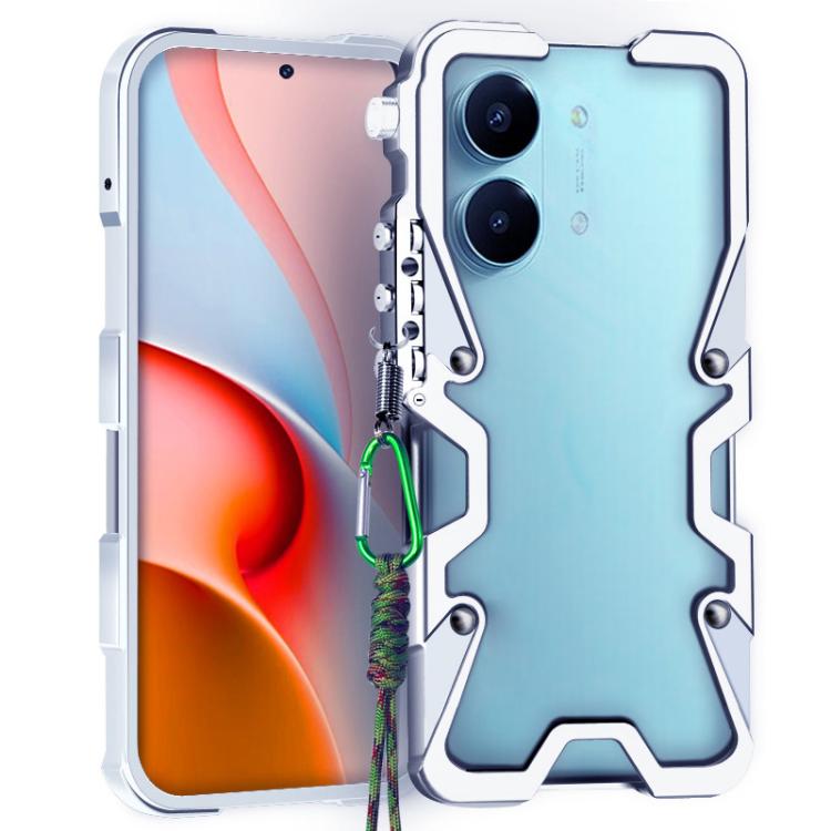 Trigger Design Hollow Metal Frame Phone Case with Lanyard, For Redmi Turbo 5 Max / Poco X8 Pro Max 5G, For Redmi Turbo 5 / Poco X8 Pro 5G, For Redmi Note 15 4G Global 164mm, For Redmi Note 15 Pro 4G Global 163.2mm, For Redmi Note 15 Pro+ 5G Global 163....