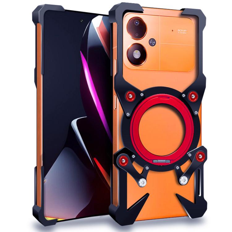 Rotating Bracket Hollow Metal Phone Case with Lanyard, For Xiaomi Poco M8 Power, For Xiaomi 17 Max 5G, For Xiaomi 17T Pro 5G, For Xiaomi 17T 5G, For Xiaomi Poco X8 Pro Max 5G, For Xiaomi Poco X8 Pro 5G, For Xiaomi Poco M8 Pro 5G, For Xiaomi Poco M8 5G ...