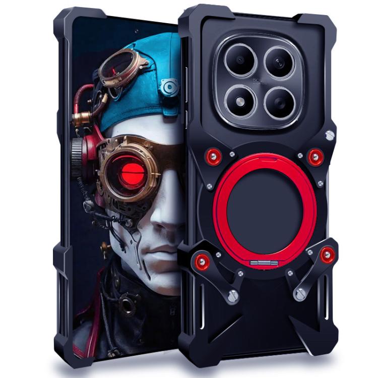 Rotating Bracket Hollow Metal Phone Case with Lanyard, For Redmi Note 17 Pro 5G Global 163mm, For Redmi Note 17 5G / 4G Global 171mm, For Redmi K100 Pro Max, For Redmi K90 Ultra 5G, For Redmi K100 Pro 5G, For Redmi Turbo 5 Max / Poco X8 Pro Max 5G     ...