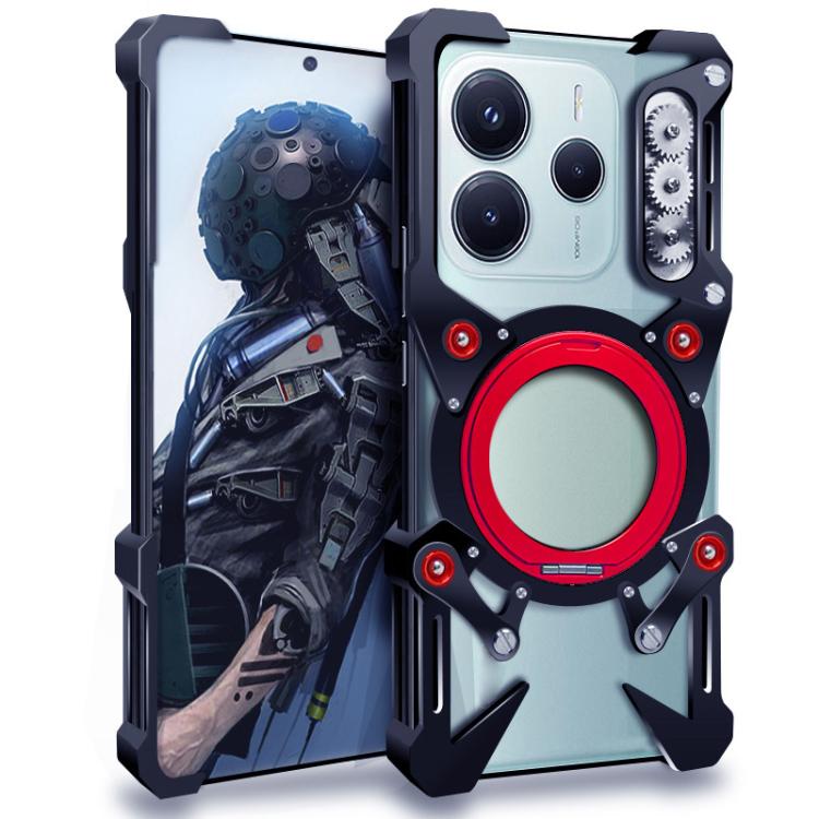 Rotating Bracket Hollow Metal Phone Case with Lanyard, For Redmi Note 17 Pro 5G Global 163mm, For Redmi Note 17 5G / 4G Global 171mm, For Redmi K100 Pro Max, For Redmi K90 Ultra 5G, For Redmi K100 Pro 5G, For Redmi Turbo 5 Max / Poco X8 Pro Max 5G     ...