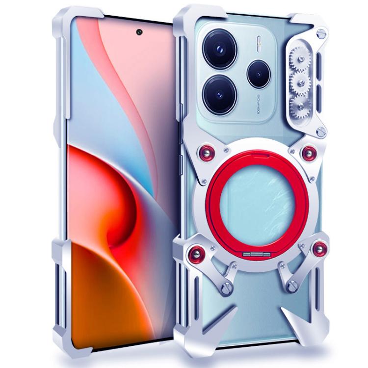 Rotating Bracket Hollow Metal Phone Case with Lanyard, For Redmi Turbo 5 Max / Poco X8 Pro Max 5G, For Redmi Turbo 5 / Poco X8 Pro 5G, For Redmi Note 15 5G / 4G Global 164mm, For Redmi Note 15 Pro+ 5G Global 163.3mm                                     ...