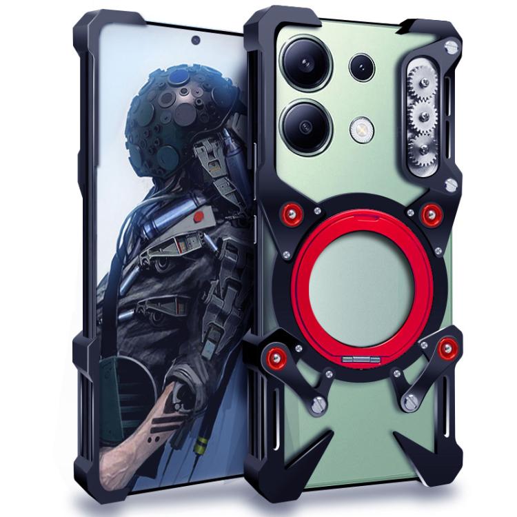 Rotating Bracket Hollow Metal Phone Case with Lanyard, For Redmi Turbo 5 Max / Poco X8 Pro Max 5G, For Redmi Turbo 5 / Poco X8 Pro 5G, For Redmi Note 15 5G / 4G Global 164mm, For Redmi Note 15 Pro+ 5G Global 163.3mm                                     ...