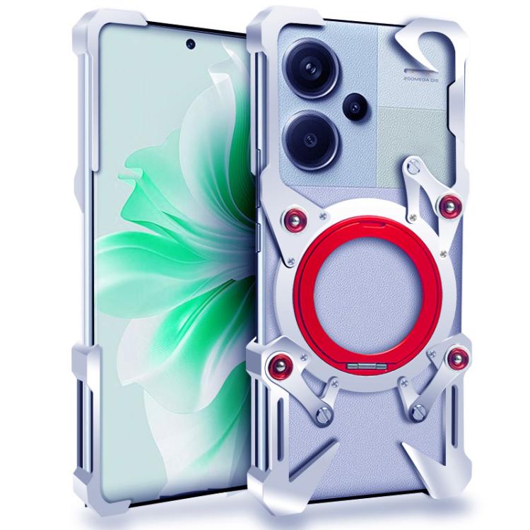 Rotating Bracket Hollow Metal Phone Case with Lanyard, For Redmi Turbo 5 Max / Poco X8 Pro Max 5G, For Redmi Turbo 5 / Poco X8 Pro 5G, For Redmi Note 15 5G / 4G Global 164mm, For Redmi Note 15 Pro+ 5G Global 163.3mm                                     ...