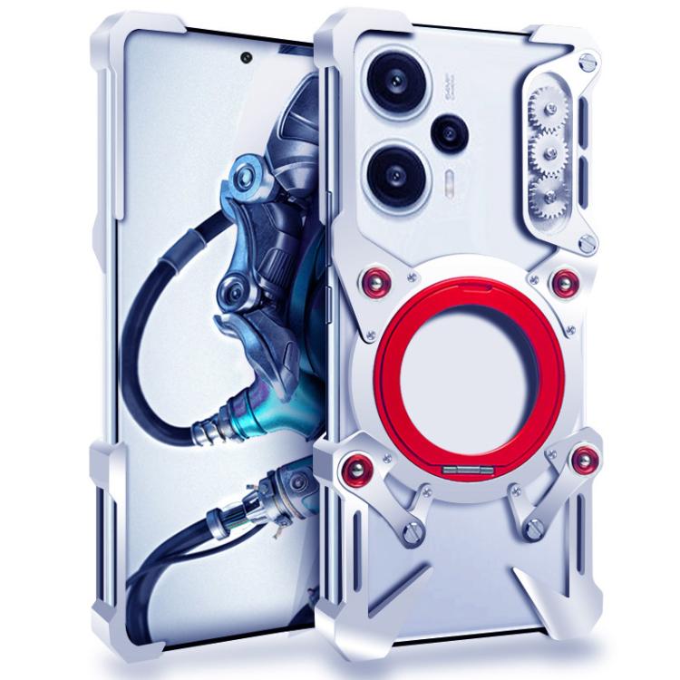 Rotating Bracket Hollow Metal Phone Case with Lanyard, For Redmi Turbo 5 Max / Poco X8 Pro Max 5G, For Redmi Turbo 5 / Poco X8 Pro 5G, For Redmi Note 15 5G / 4G Global 164mm, For Redmi Note 15 Pro+ 5G Global 163.3mm                                     ...