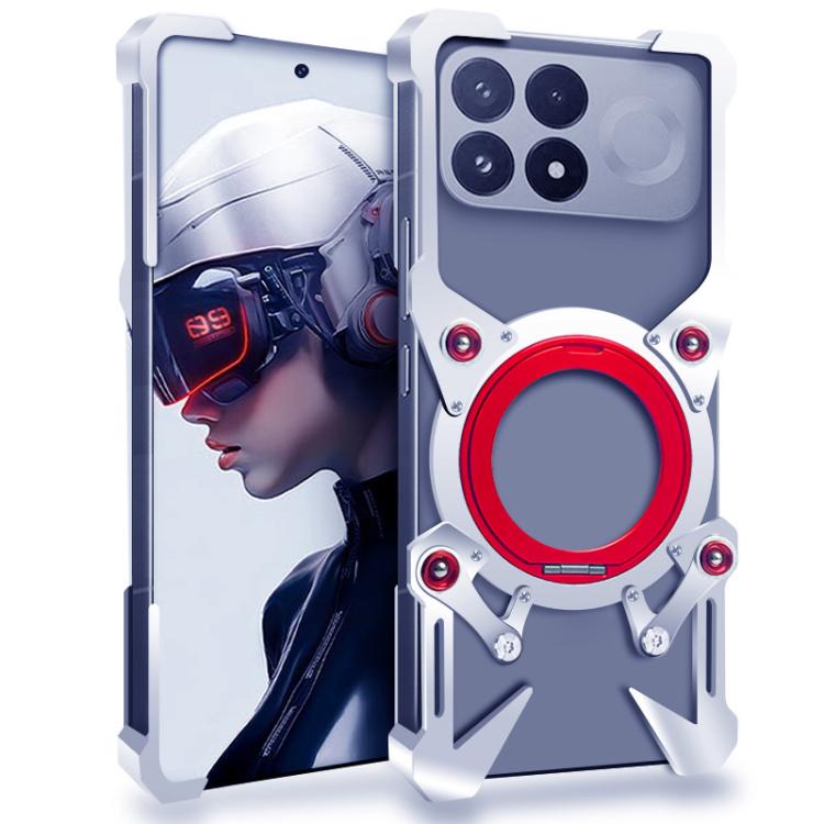 Rotating Bracket Hollow Metal Phone Case with Lanyard, For Redmi Note 17 Pro 5G Global 163mm, For Redmi Note 17 5G / 4G Global 171mm, For Redmi K100 Pro Max, For Redmi K90 Ultra 5G, For Redmi K100 Pro 5G, For Redmi Turbo 5 Max / Poco X8 Pro Max 5G     ...