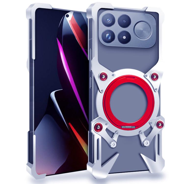 Rotating Bracket Hollow Metal Phone Case with Lanyard, For Redmi Note 17 Pro 5G Global 163mm, For Redmi Note 17 5G / 4G Global 171mm, For Redmi K100 Pro Max, For Redmi K90 Ultra 5G, For Redmi K100 Pro 5G, For Redmi Turbo 5 Max / Poco X8 Pro Max 5G     ...