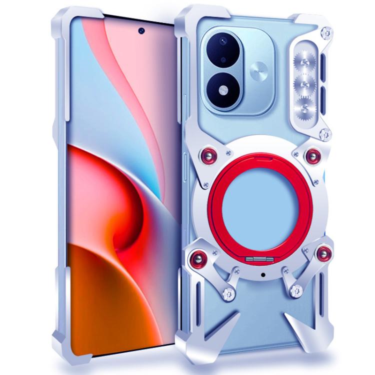 Rotating Bracket Hollow Metal Phone Case with Lanyard, For Redmi Note 17 Pro 5G Global 163mm, For Redmi Note 17 5G / 4G Global 171mm, For Redmi K100 Pro Max, For Redmi K90 Ultra 5G, For Redmi K100 Pro 5G, For Redmi Turbo 5 Max / Poco X8 Pro Max 5G     ...