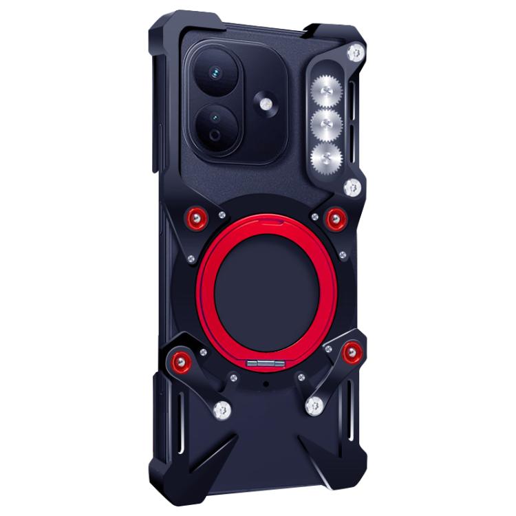 Rotating Bracket Hollow Metal Phone Case with Lanyard, For Redmi Note 17 Pro 5G Global 163mm, For Redmi Note 17 5G / 4G Global 171mm, For Redmi K100 Pro Max, For Redmi K90 Ultra 5G, For Redmi K100 Pro 5G, For Redmi Turbo 5 Max / Poco X8 Pro Max 5G     ...