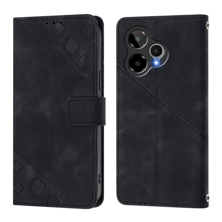 Skin-feel Embossed Leather Phone Case, For AT&T Verge 2